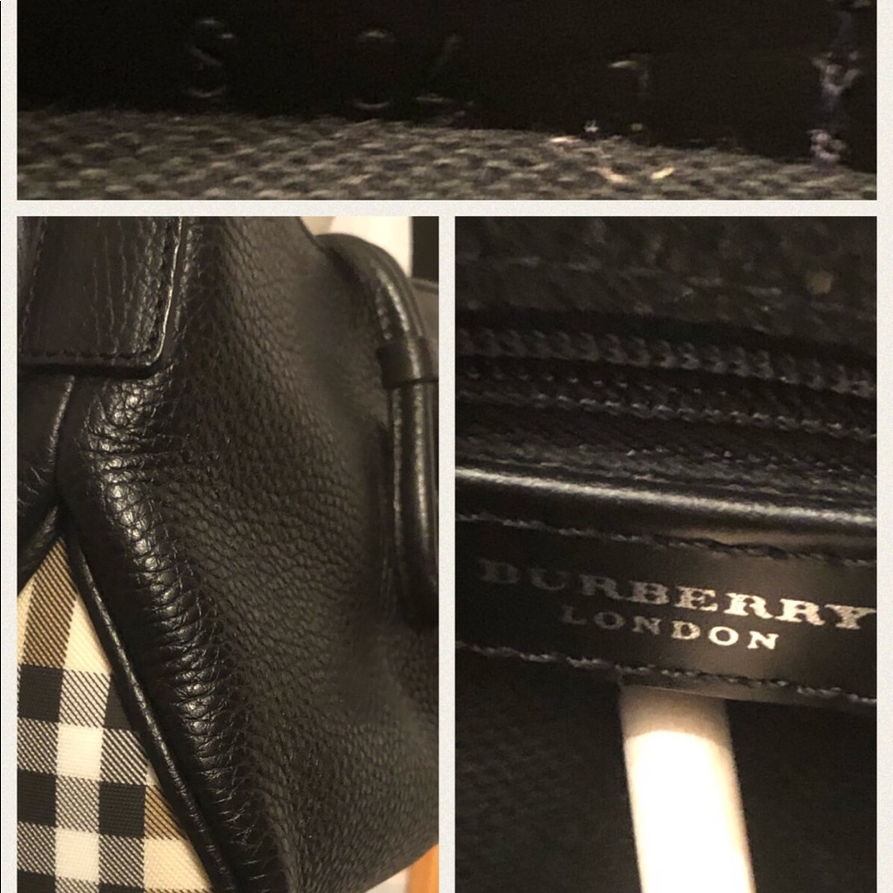Burberry London Nova Check|Leather Shoulder Bag - Picture 7 of 7